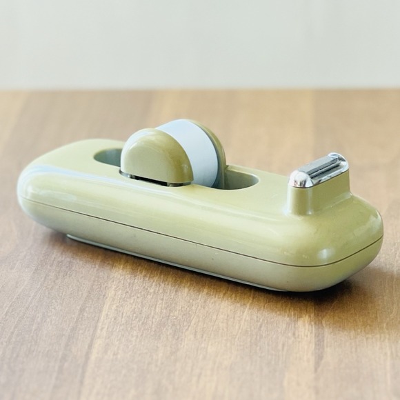 Other - Vintage ELDON Desk Top Tape Dispenser Flip Up Mod Design Almond Retro MCM 1981